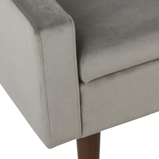 HomePop Home Decor | Upholstered Modern Velvet Storage Ottoman Bench | Ottoman - Image 7