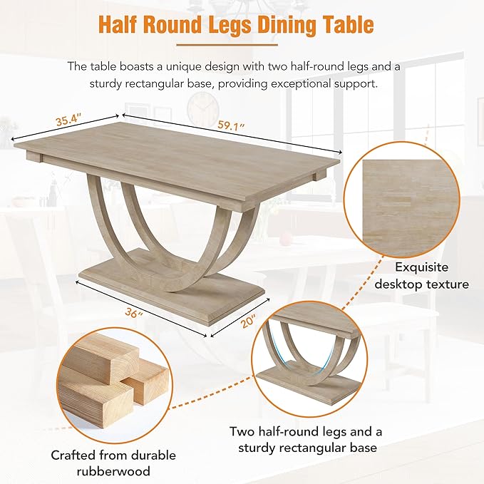 Ball & Cast 6 Piece Dining Table Set - Image 6