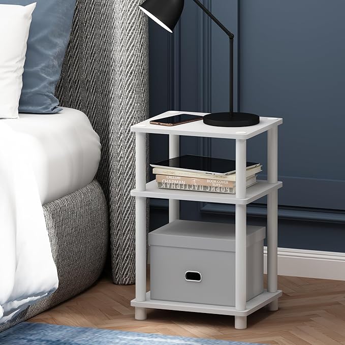 Furinno Just 3-Tier Turn-N-Tube End Table / Side Table / Night Stand / Bedside - Image 8
