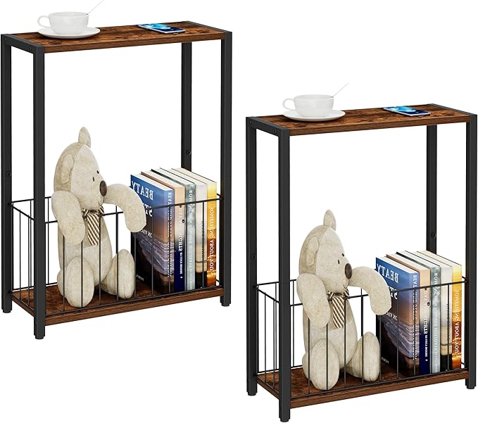 Narrow Side Tables Set of 2 - Image 9