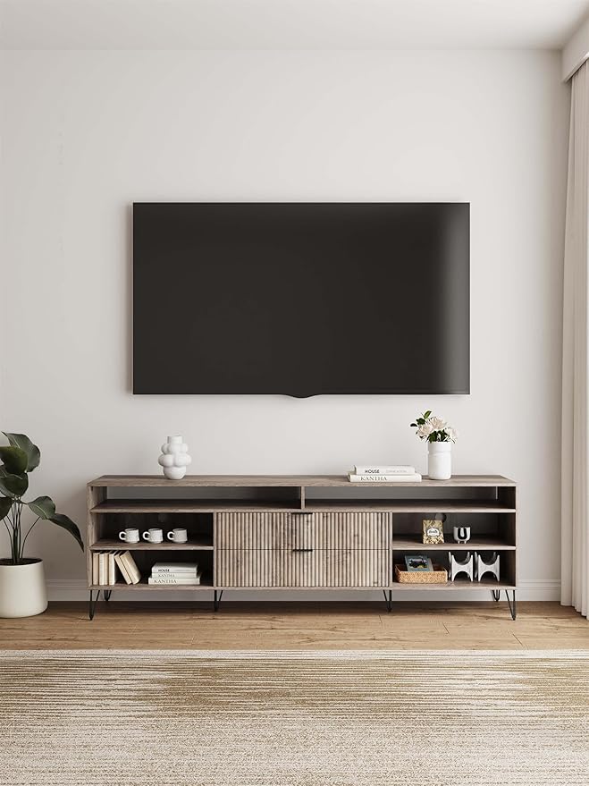 Manhattan Comfort Dumbo Mid Century Modern TV Stand - Image 2