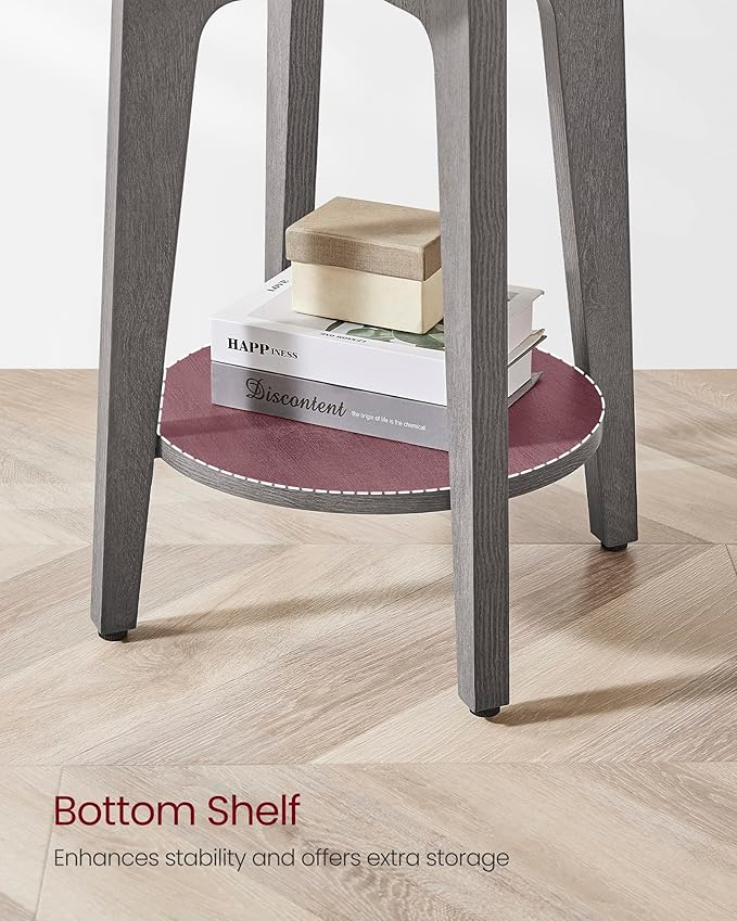 VASAGLE Side Table, Small Round End Table - Image 7