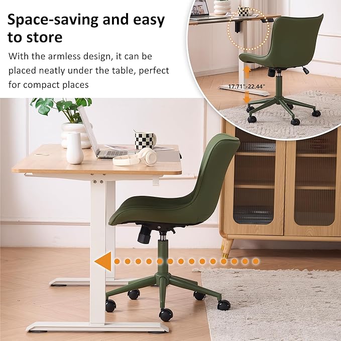 YOUNIKE Green Home Office Desk Chair - Image 6