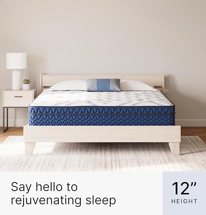Signature Design by Ashley King Size Stack 12 Inch Hybrid Medium Plush Cooling - Image 7