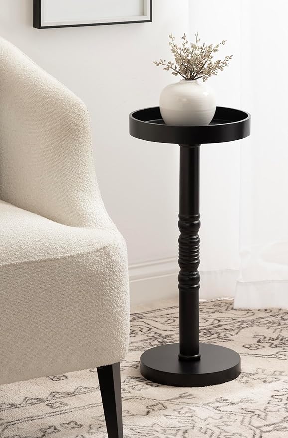 Kate and Laurel Bellport Farmhouse Round Drink Table, Decorative Traditional - Image 4