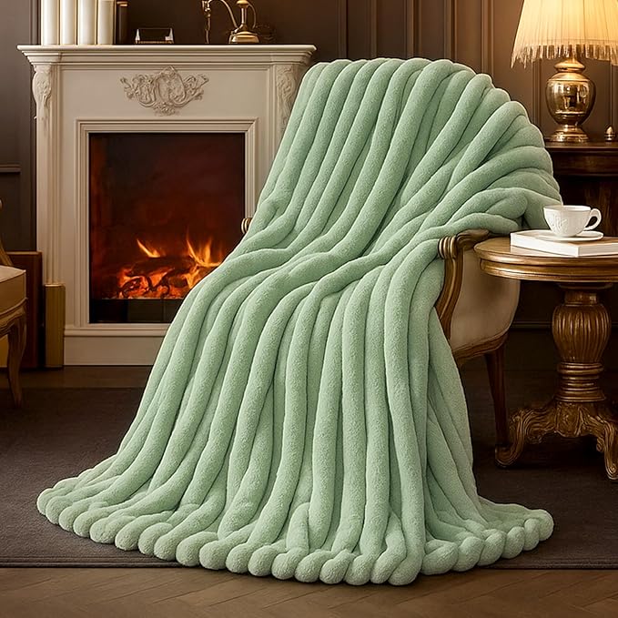 Amélie Home Faux Fur Throw Blanket by Am%C3%A9lieHome