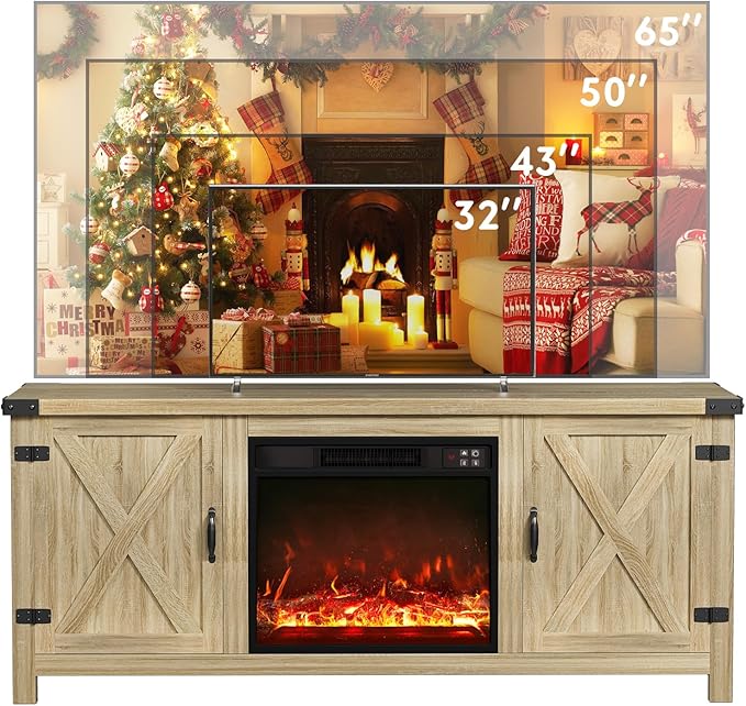 YESHOMY Fireplace TV Stand - Image 7