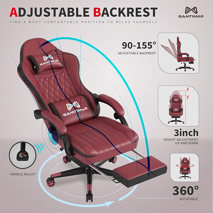 Gaming Chair, 400 lbs Adult Chair, High Back Computer Chair - Image 6
