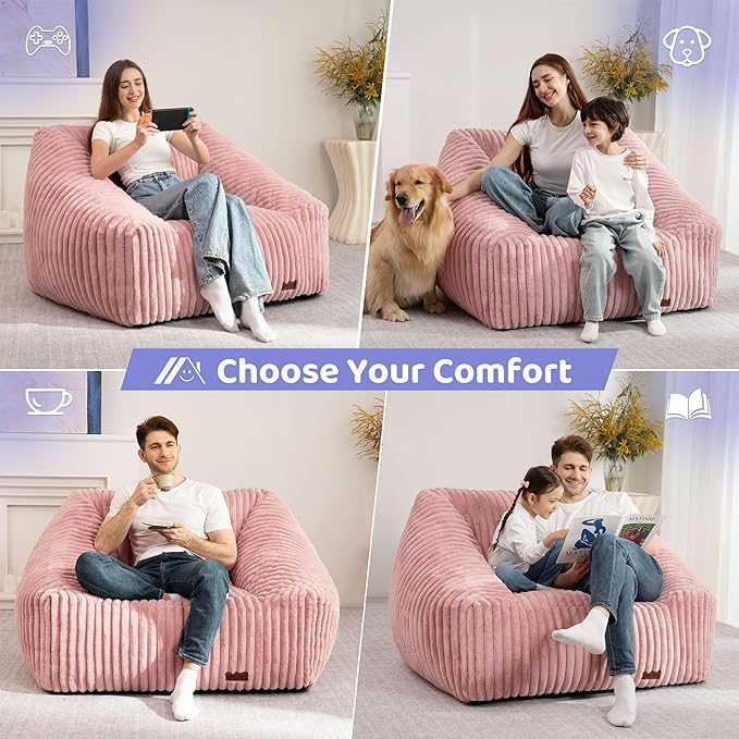 HABUTWAY Bean Bag Chair, Giant Bean Bag Chairs - Image 6