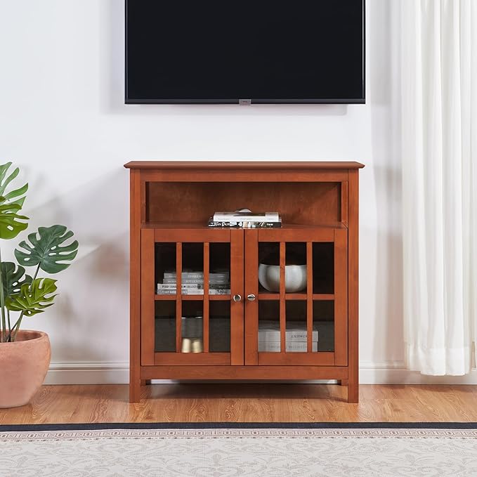 Convenience Concepts Big Sur Highboy Stand 36" Modern Entertainment Center - Image 2