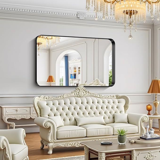 FORBATH 60x36 Inch Large Bathroom Mirror - Image 4