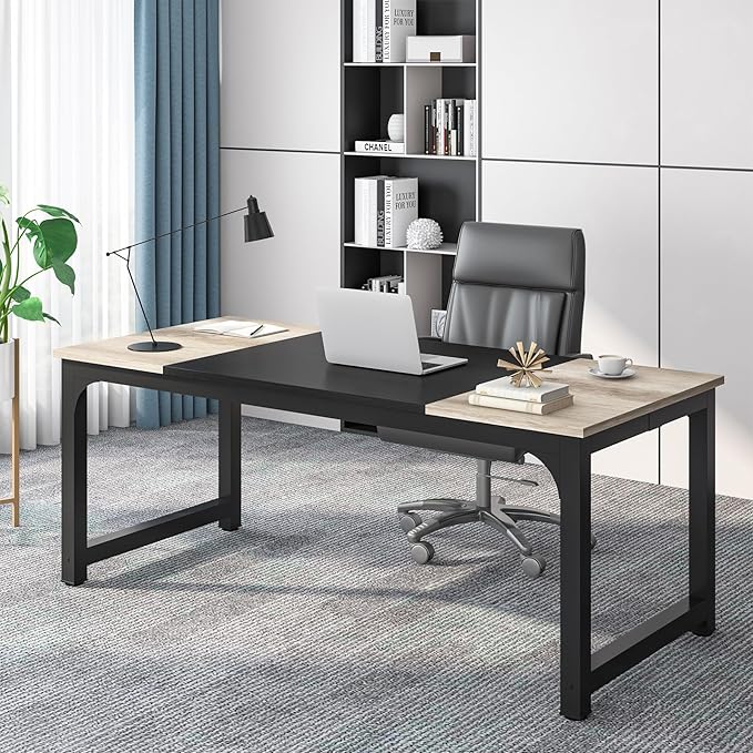 Tribesigns 70.8”Executive Desk, Large Office Computer Desk by Tribesigns