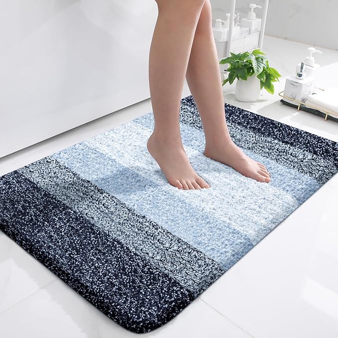 OLANLY Bathroom Rugs Mat 36x24, Extra Soft Absorbent Microfiber Bath Rugs by OLANLY