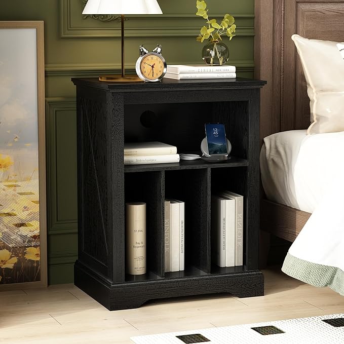 Farmhouse Record Player Stand, 3 Tier Turntable Stand - Image 4