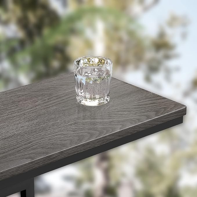 Yusong Small C Shaped End Table, Slim Narrow Couch Side Tables Slide Under Sofa - Image 9
