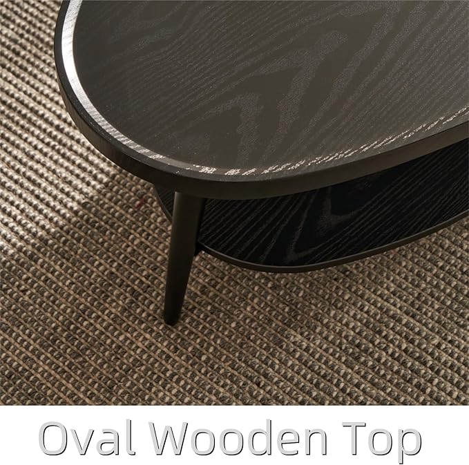 Saint Mossi Modern Black Coffee Table - Image 7