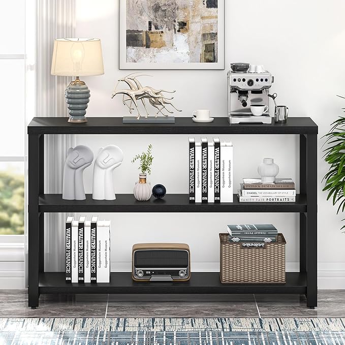 EXCEFUR Industrial Entryway Table, 3 Tier Console Table - Image 7