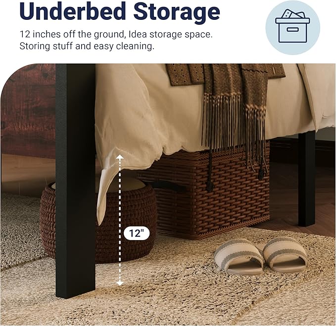 Allewie Twin Size Platform Bed Frame - Image 5