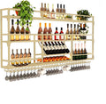 Metal Wall-Mounted Wine Rack by HFTUW