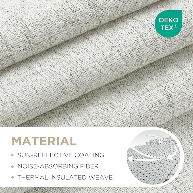 Joydeco 100% Blackout Curtains for Bedroom - Image 2