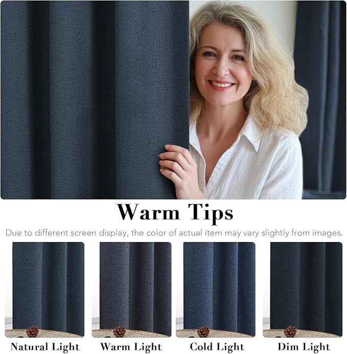 H.VERSAILTEX Primitive Linen Blackout Curtains - Image 5