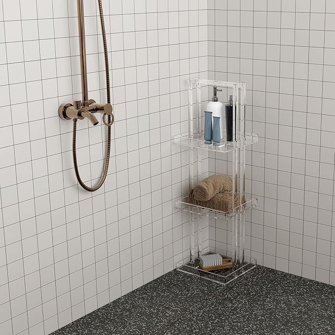 Aquiver Acrylic Standing Shower Caddy - Image 7