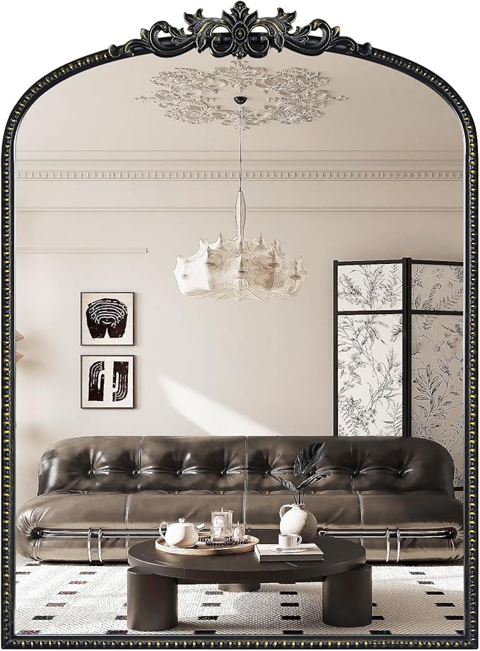 WallBeyond Gold Vintage Mirror for Vanity 22x30 Inch, Arched Vintage Wall by WallBeyond