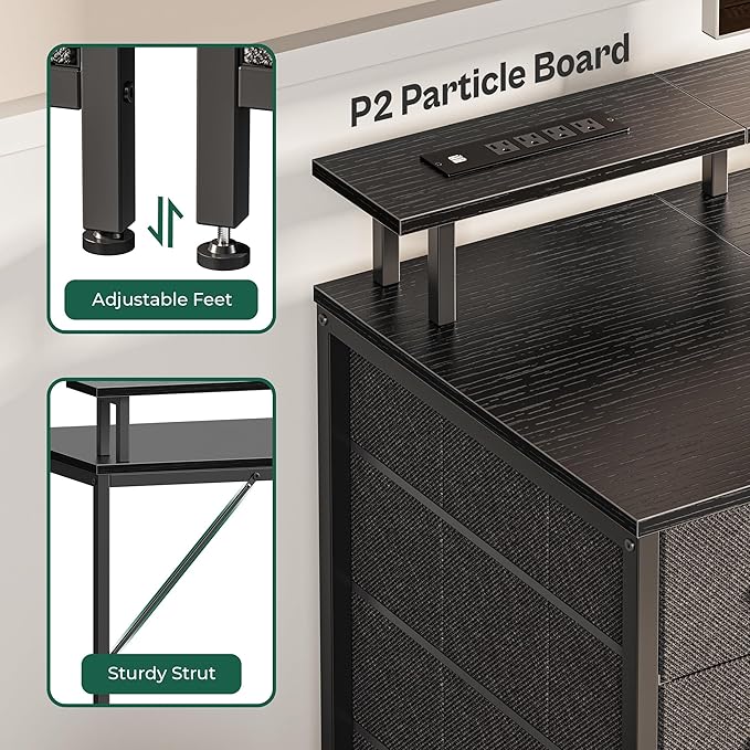 Huuger 55 Inch Computer Desk - Image 9