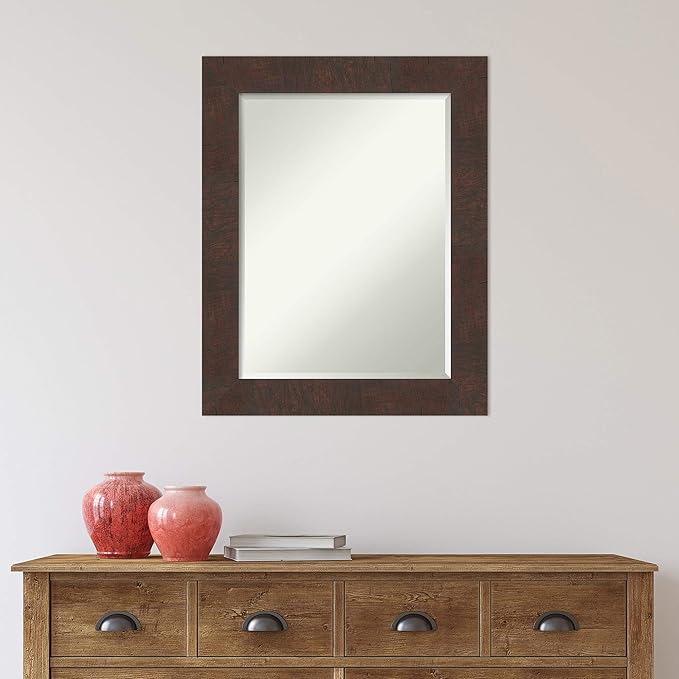Amanti Art Brown Bathroom Mirror - Image 6