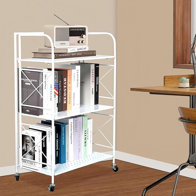 Foldable 3-Tier Metal Shelf by villertech