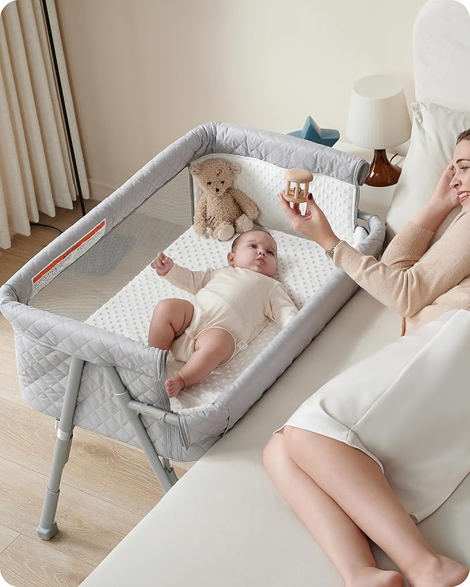 AirClub Bassinet Bedside Sleeper, Baby Crib by AirClub