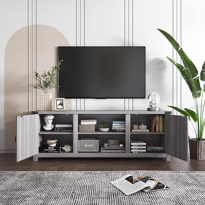YESHOMY Modern Farmhouse TV Stand - Image 4