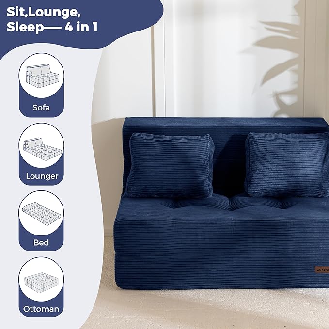 MAXYOYO Convertible Sofa Bed, Fold Out Sleeper Sofa - Image 6