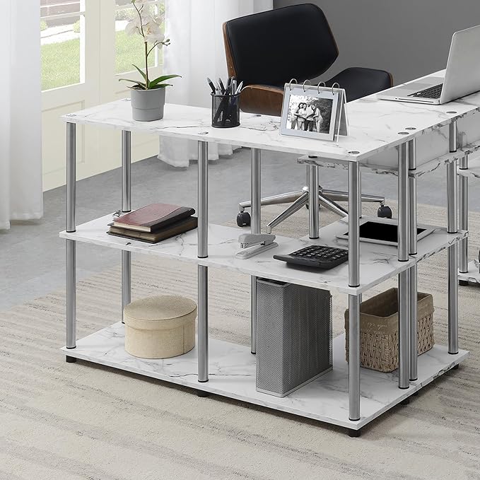 Convenience Concepts Designs2Go No Tools 3 Tier Wide Console Table 42" - Image 2