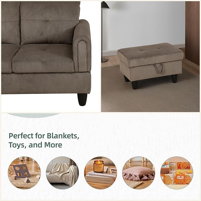 L Shaped Sectional Couches for Living Room, Modern Modular Sectional Sofa - Image 5