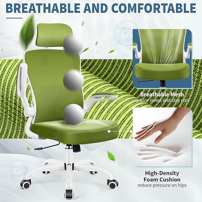 FelixKing Ergonomic Office Chair, Adjustable Lumbar Support, Swivel Chair - Image 7
