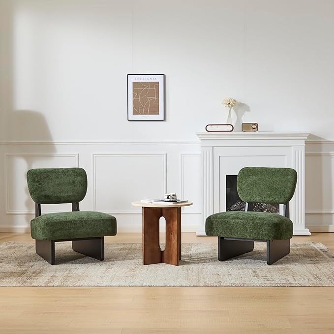 Christopher Knight Home Mores Low Profile Accent Chair Set of 2, Modern Living - Image 4