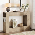 Farmhouse Console Table with Drawer, Narrow Sofa Table Behind Couch by vividwood