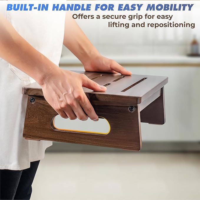 Wooden Step Stool, 5.3" One Step Stool - Image 6