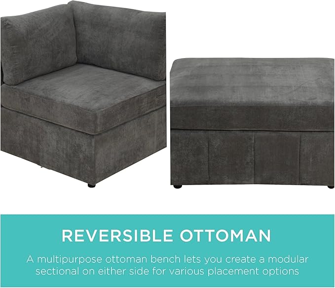 Sectional Couches for Living Room, L Shaped Modular Sectional Sofa - Image 5