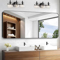 KOCUUY Black Bathroom Mirror 60"x28", Large Vanity Mirror by KOCUUY