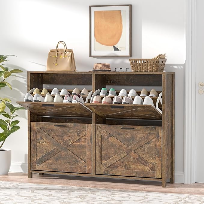47" W Large Shoe Storage Cabinet - Image 5