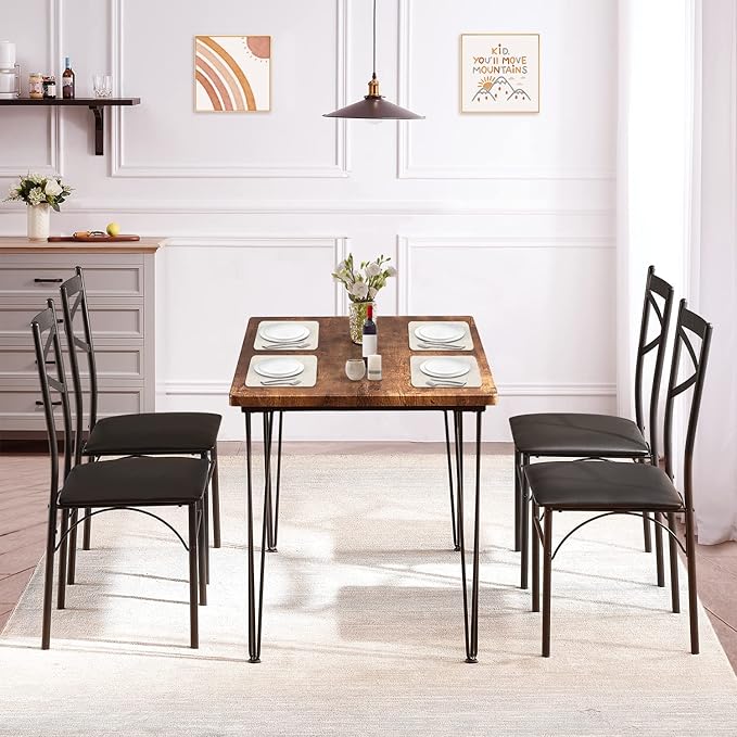 VECELO 5-Piece Dining Table Set - Image 3