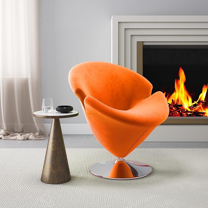 Manhattan Comfort Tulip Swivel Accent Chair Set of 2 - Image 2