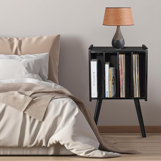 Wooden LP Record Player Stand - Image 7