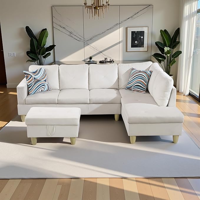 97" Oversized Sectional Couch, L Shaped Couch - Image 3