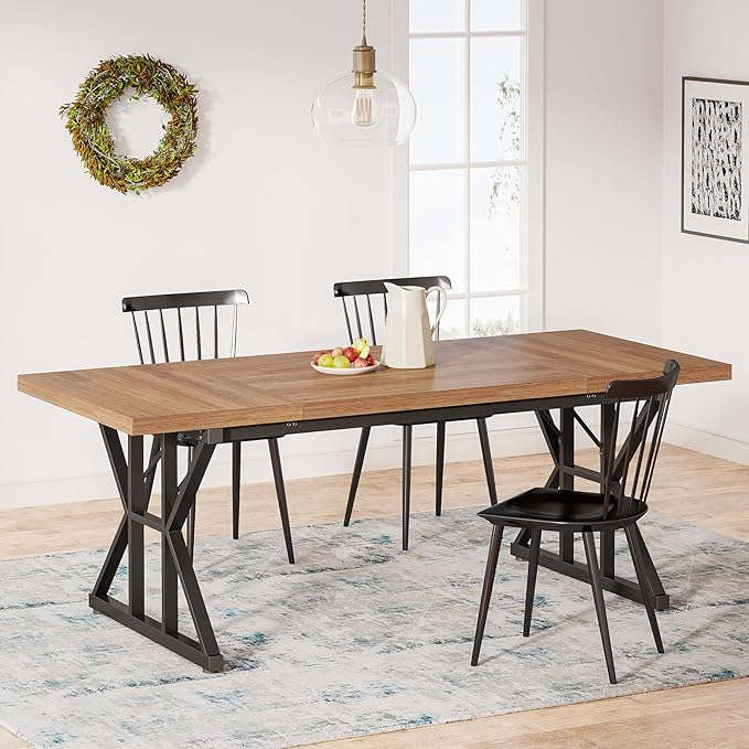 Tribesigns Farmhouse Dining Table by Tribesigns