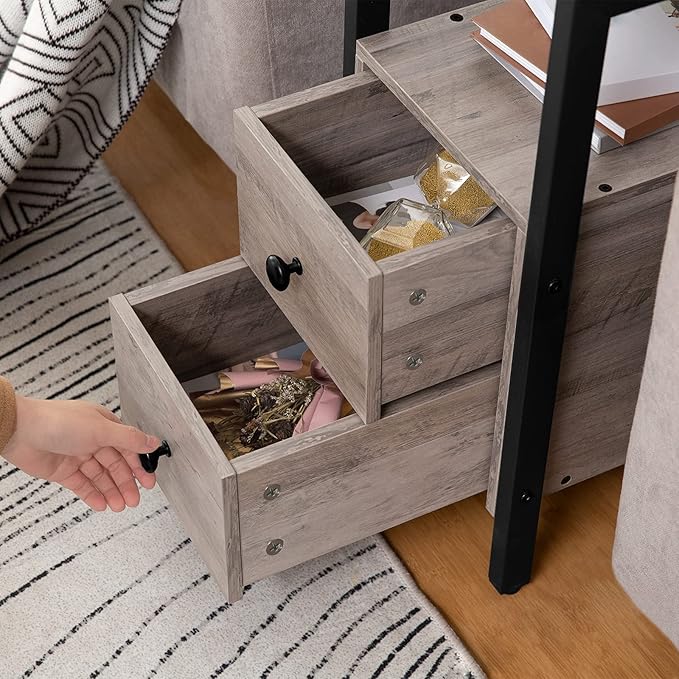 HOOBRO End Table, Narrow Chairside Table - Image 7
