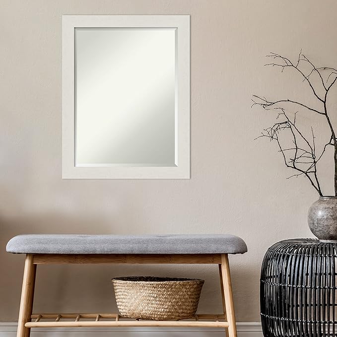 Amanti Art White Bathroom Mirror - Image 5