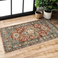 Lahome Oriental Small Area Rug, 2x4 Washable Entryway Rug Non-Slip Ultra-Thin by Lahome